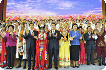 合唱团赴北京参加“爱国歌曲大家唱”合唱展演演出现场